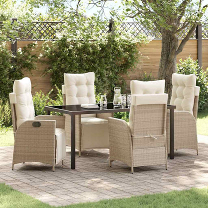Garten Essgruppe Mit Kissen 5 Pcs Poly-Rattan