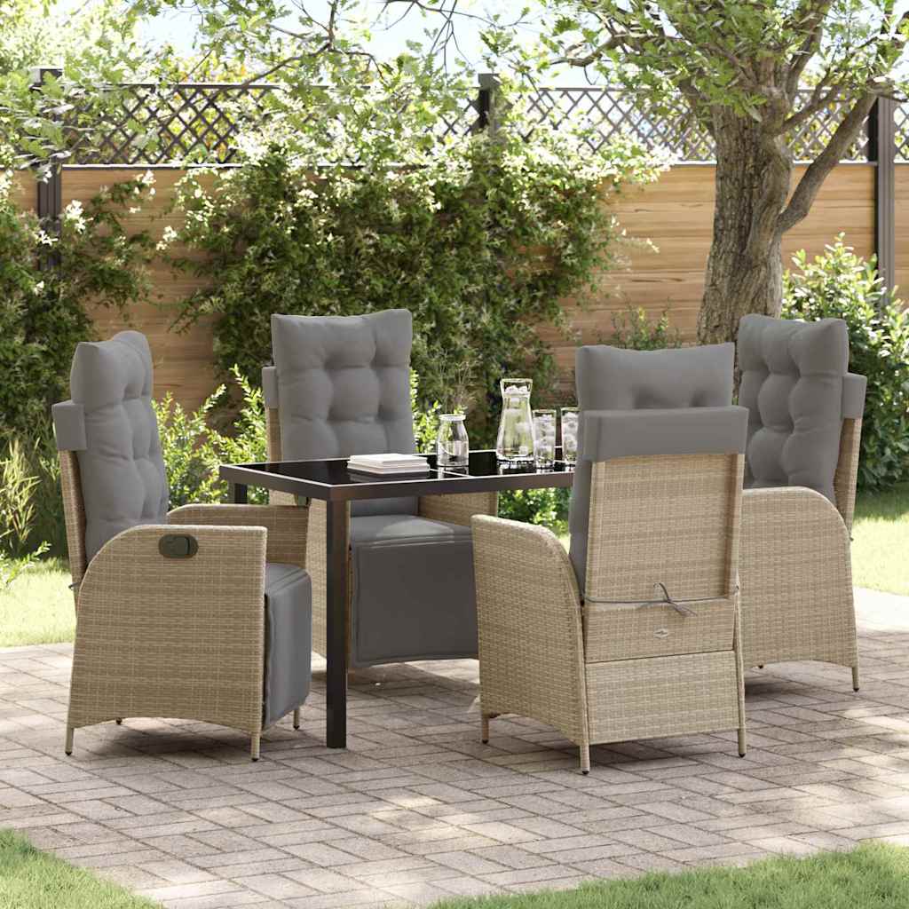 Garten Essgruppe Mit Kissen 5 Pcs Poly-Rattan