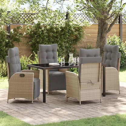 Garten Essgruppe Mit Kissen 5 Pcs Poly-Rattan