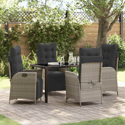 Garten Essgruppe Mit Kissen 5 Pcs Poly-Rattan