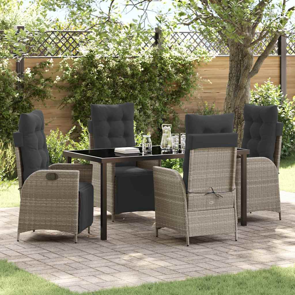 Garten Essgruppe Mit Kissen 5 Pcs Poly-Rattan