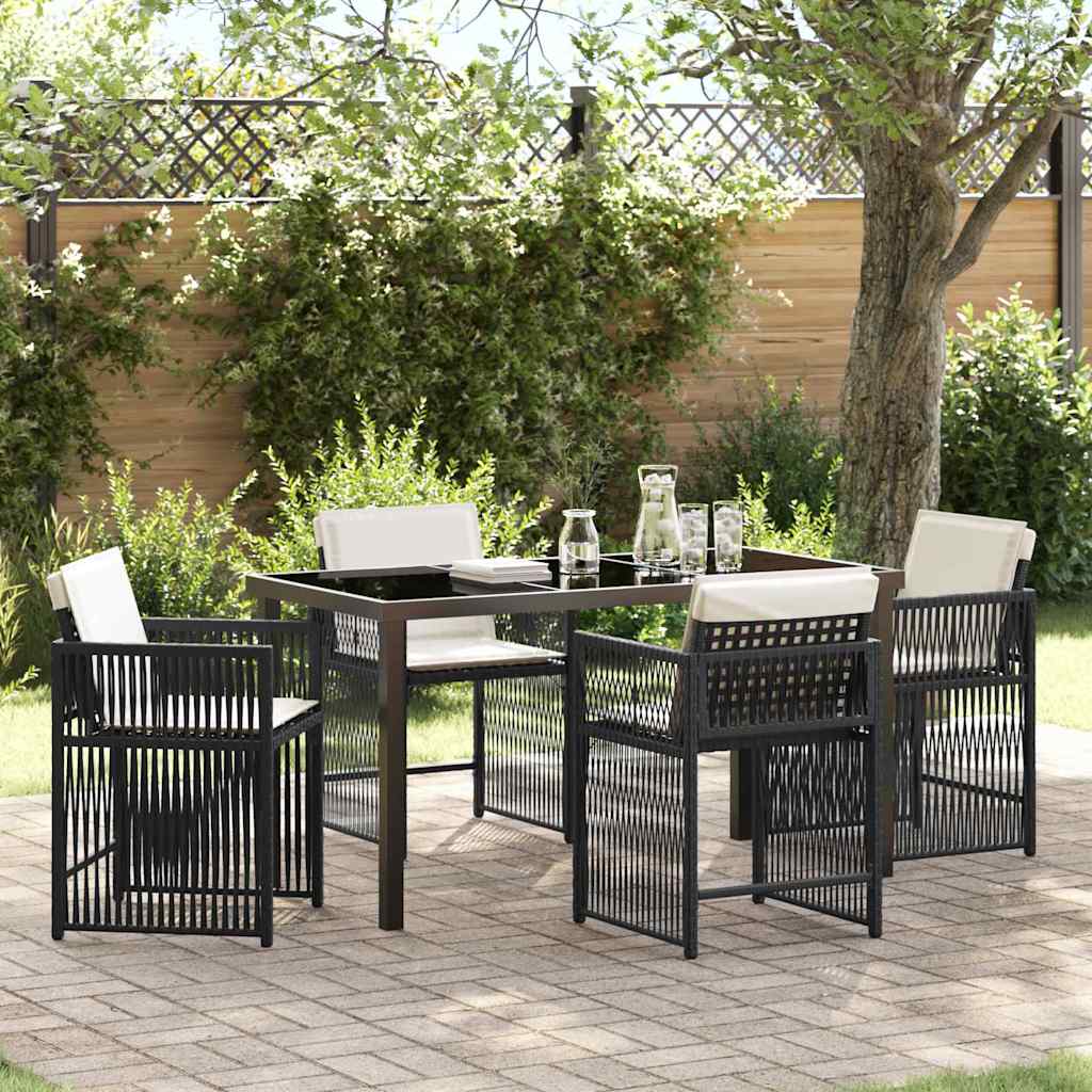 Garten Essgruppe 5 Pcs Poly-Rattan