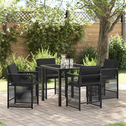Garten Essgruppe 5 Pcs Poly-Rattan