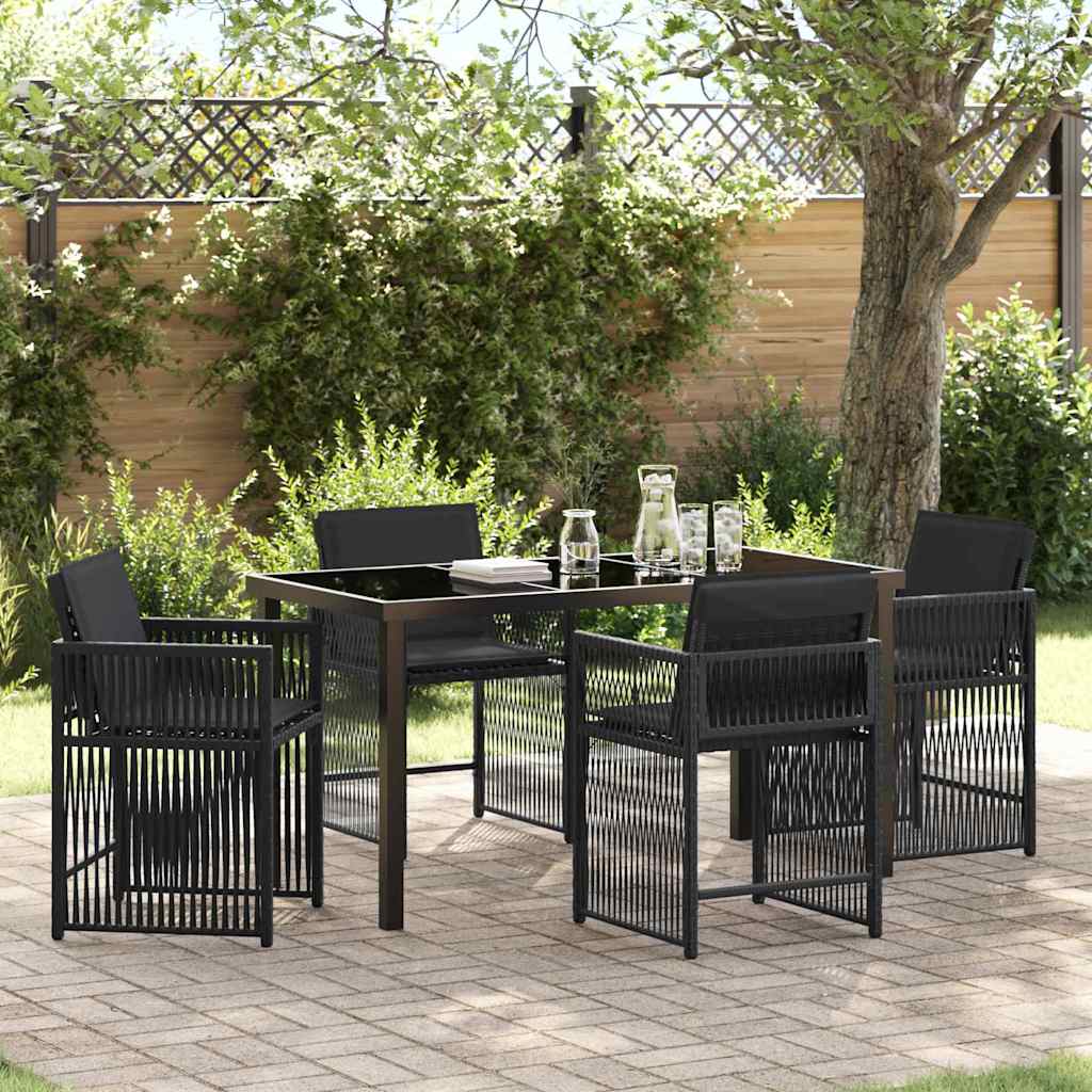 Garten Essgruppe 5 Pcs Poly-Rattan