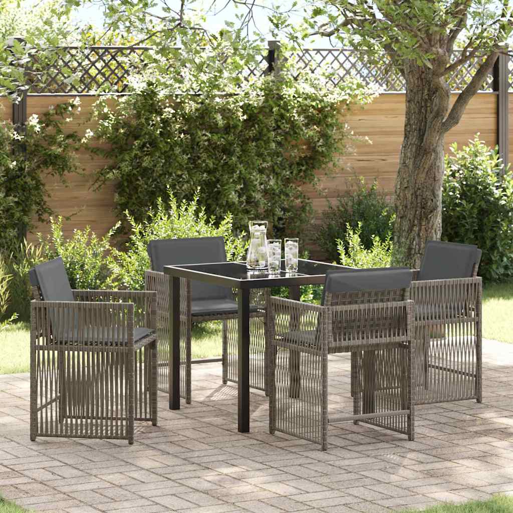 Garten Essgruppe 5 Pcs Poly-Rattan