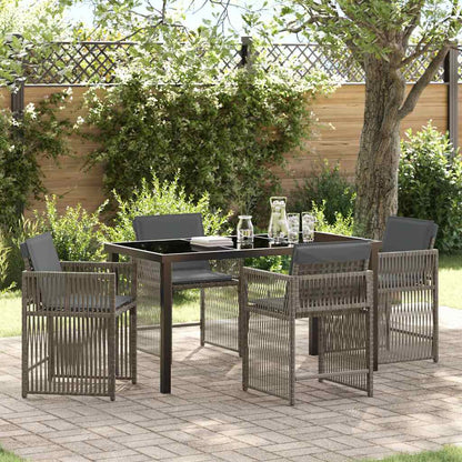 Garten Essgruppe 5 Pcs Poly-Rattan