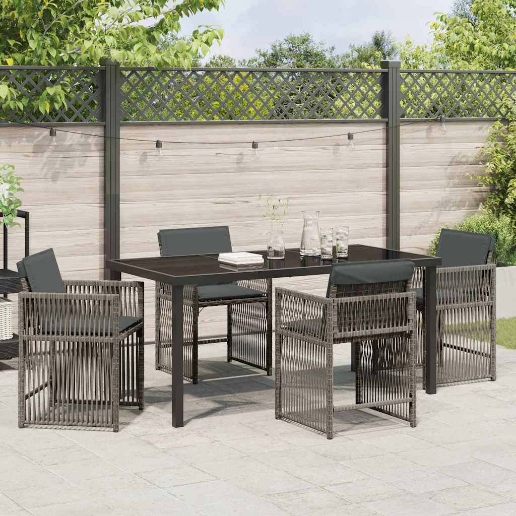 Garten Essgruppe 5 Pcs Poly-Rattan