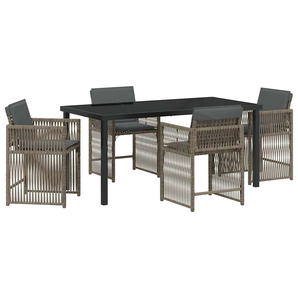 Garten Essgruppe 5 Pcs Poly-Rattan
