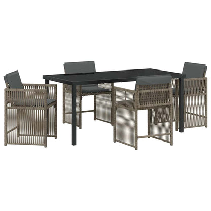 Garten Essgruppe 5 Pcs Poly-Rattan