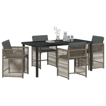 Garten Essgruppe 5 Pcs Poly-Rattan