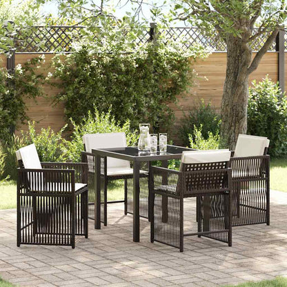 Garten Essgruppe 5 Pcs Poly-Rattan