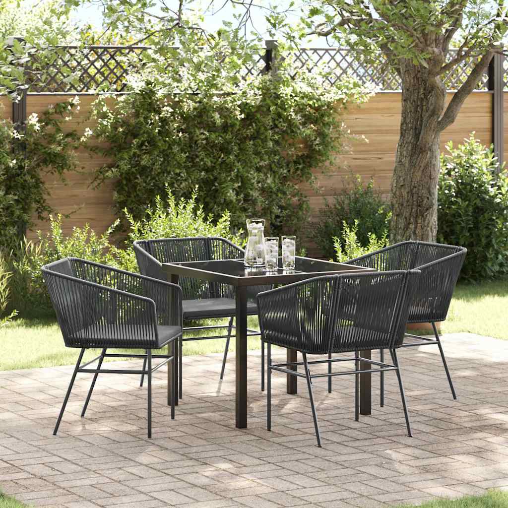Garten Essgruppe 3 Pcs Braun Pulverbeschichteter Stahl