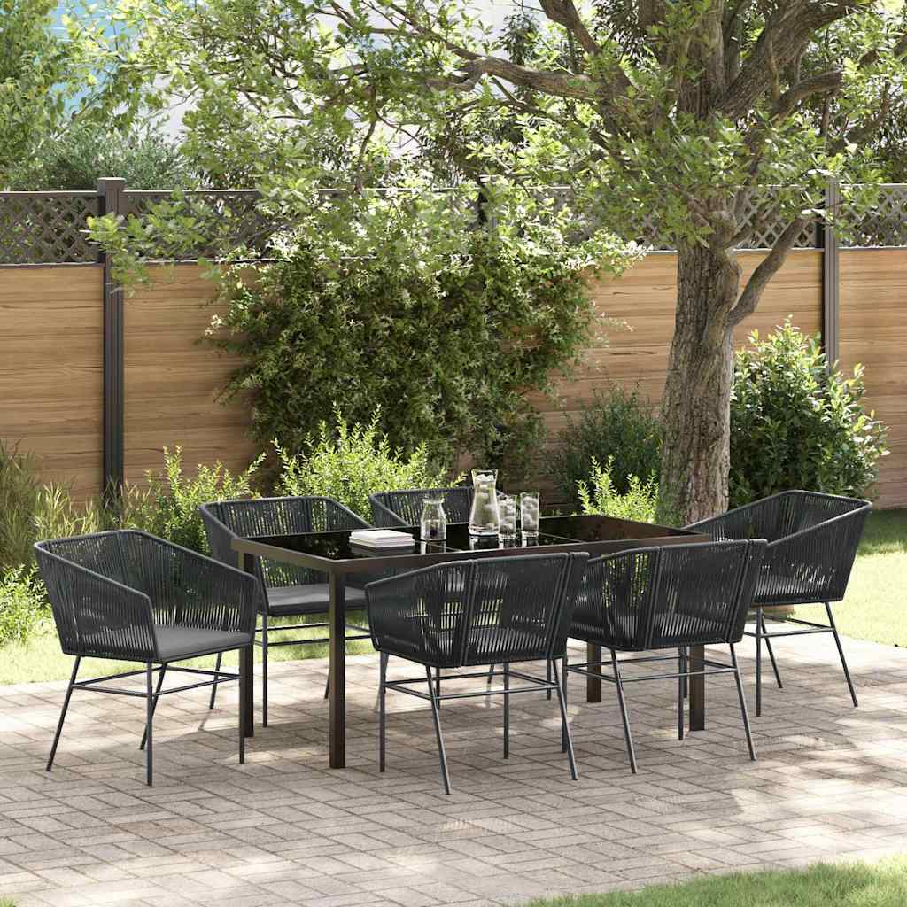 Garten Essgruppe 3 Pcs Braun Pulverbeschichteter Stahl