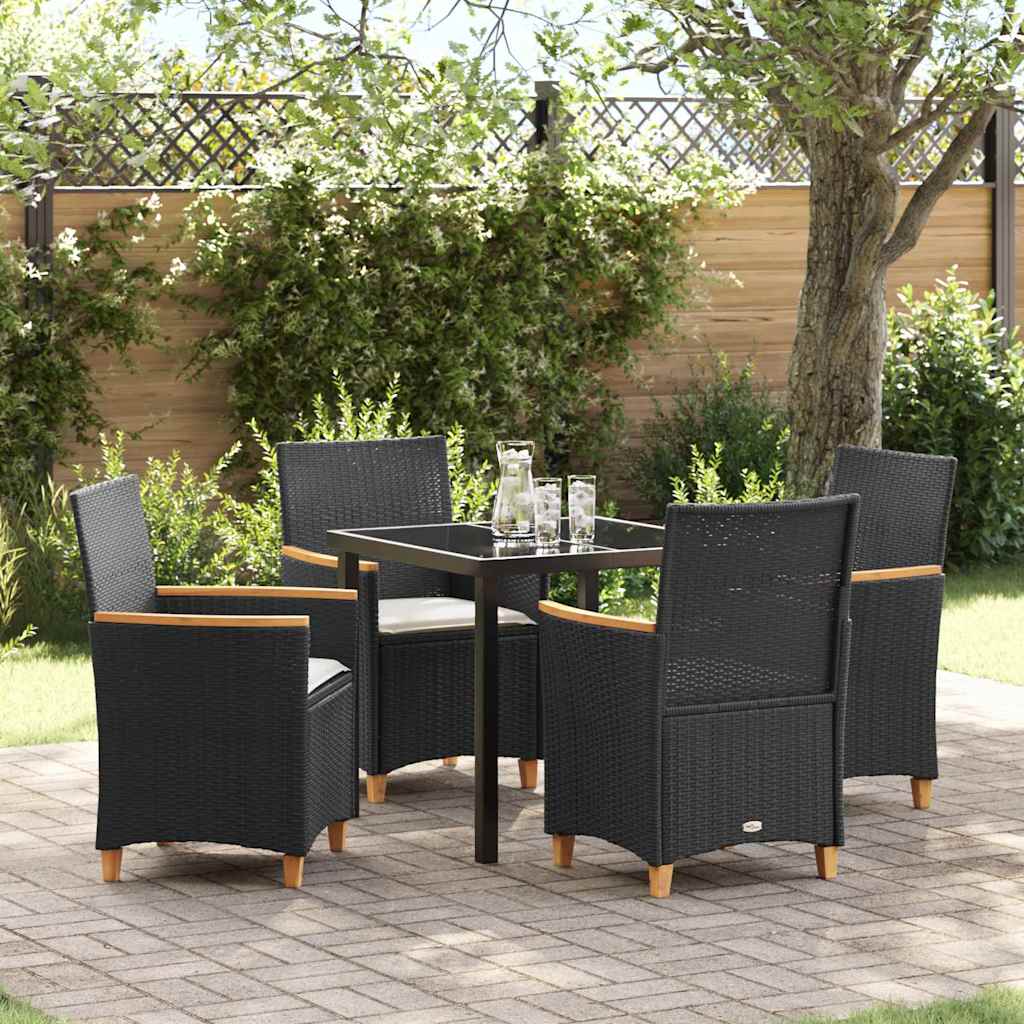 Garten Essgruppe 5 Pcs Poly-Rattan