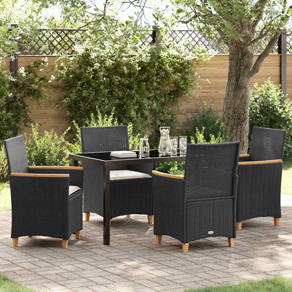 Garten Essgruppe 5 Pcs Poly-Rattan
