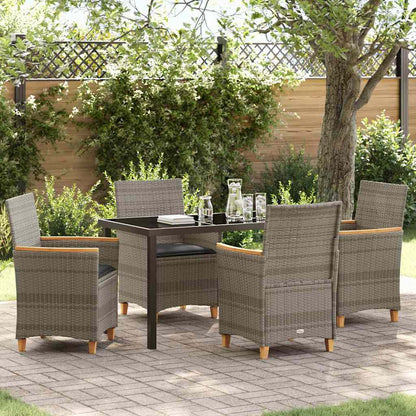 Garten Essgruppe 5 Pcs Poly-Rattan