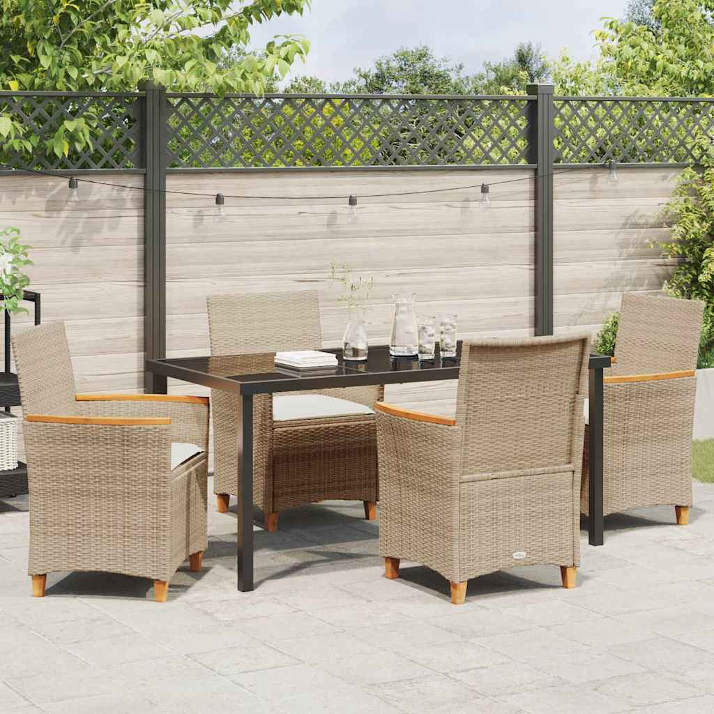 Garten Essgruppe 5 Pcs Poly-Rattan