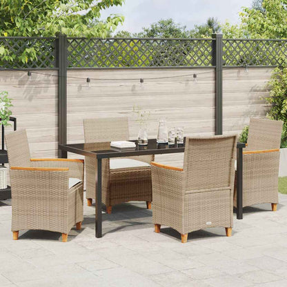 Garten Essgruppe 5 Pcs Poly-Rattan