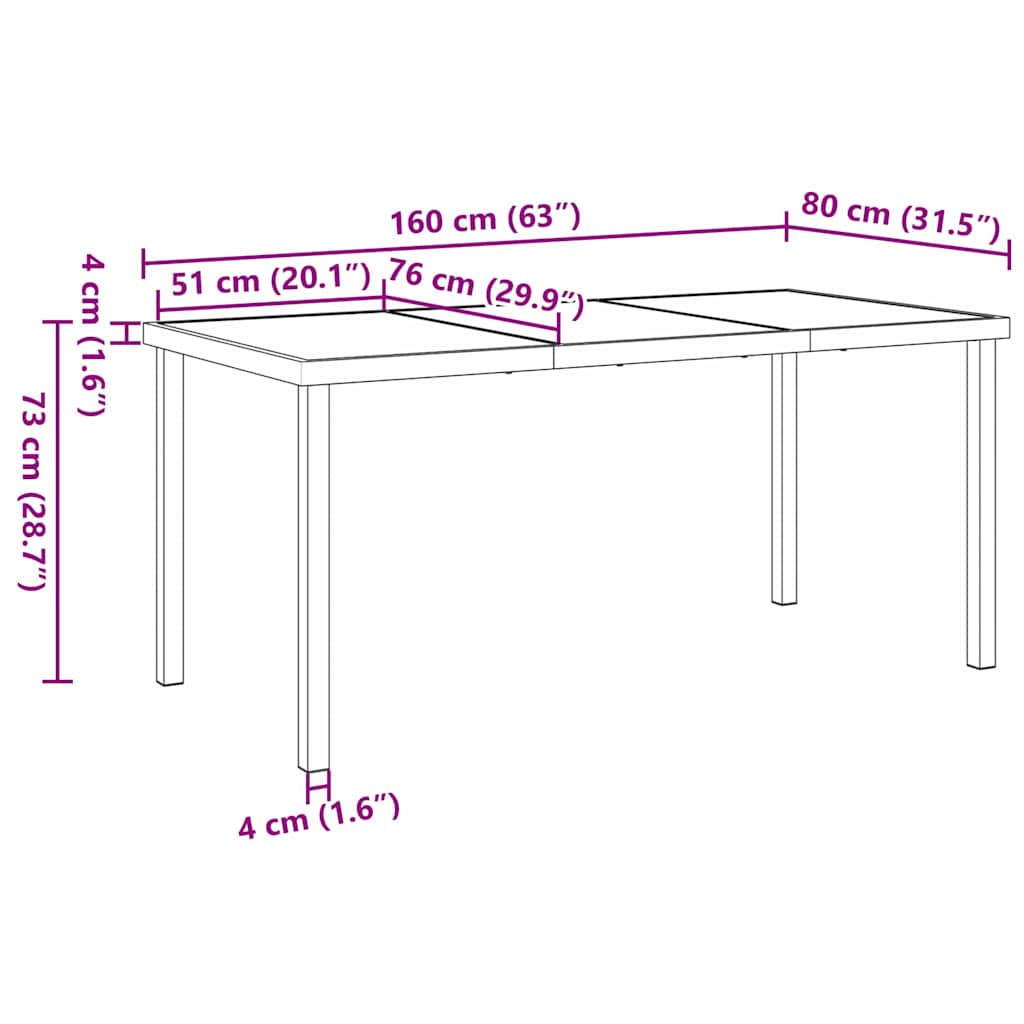 Garten Essgruppe 5 Pcs Poly-Rattan