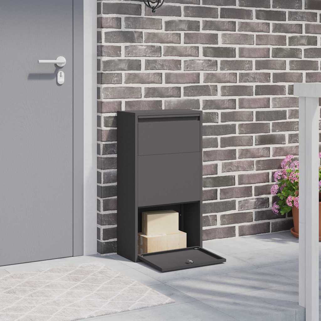 Paketdrop-Box Mit Speicher 44 X 22 X 82 Cm Stahl