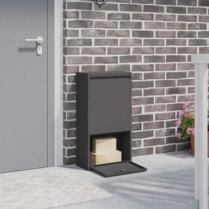 Paketdrop-Box Mit Speicher 44 X 22 X 82 Cm Stahl
