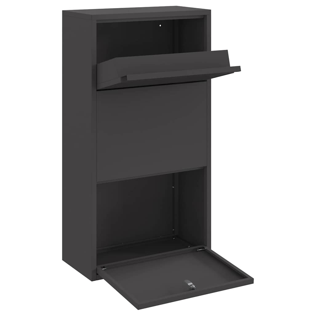 Paketdrop-Box Mit Speicher 44 X 22 X 82 Cm Stahl