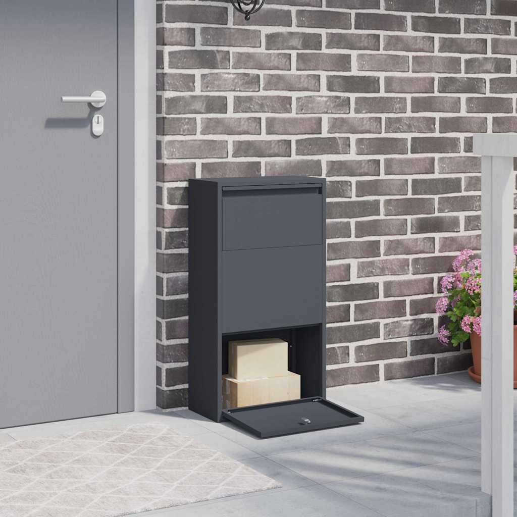 Paketdrop-Box Mit Speicher 44 X 22 X 82 Cm Stahl