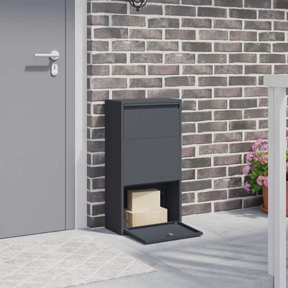 Paketdrop-Box Mit Speicher 44 X 22 X 82 Cm Stahl