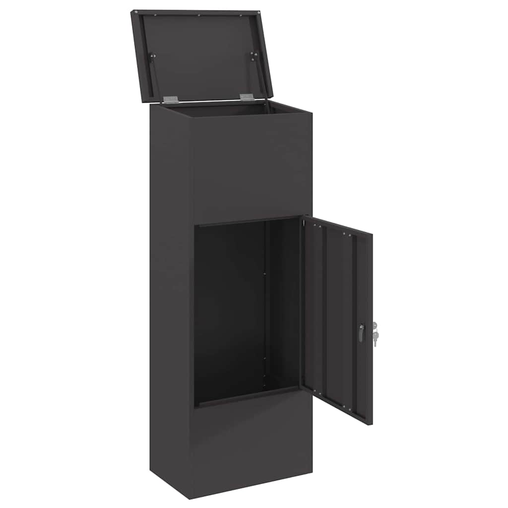 Paketdrop-Box Mit Speicher 44,5 X 29 X 110,5 Cm Stahl