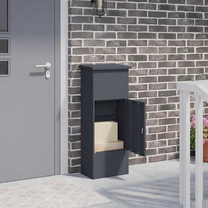Paketdrop-Box Mit Speicher 44,5 X 29 X 110,5 Cm Stahl