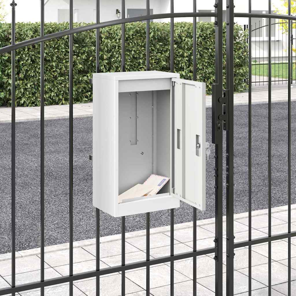Briefkasten Mit Speicher Mit Tür 30 X 20 X 55 Cm Stahl