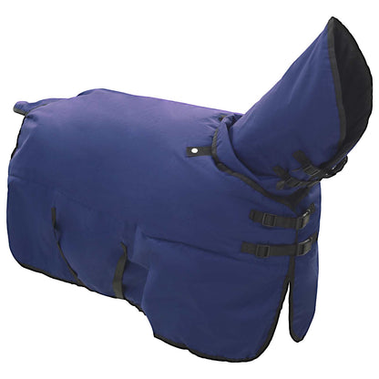 Pferdedecke Dunkelgrün Und Schwarz Polyester Marineblau