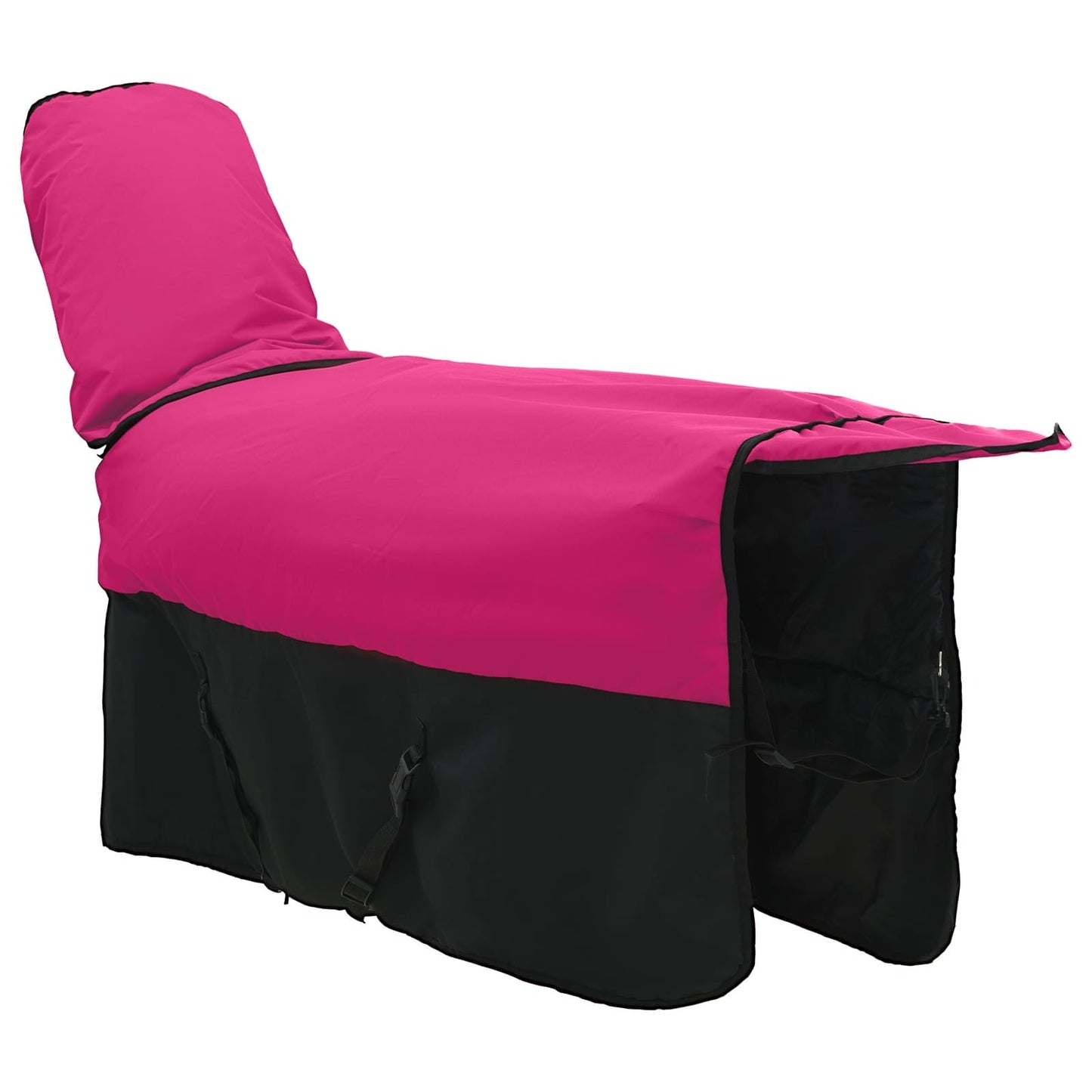 Pferdedecke Rosa Und Schwarz Polyester Bordeauxrot Und Schwarz