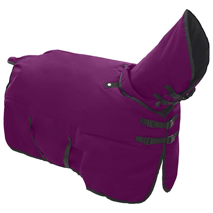Pferdedecke Dunkelgrün Und Schwarz Polyester Lila