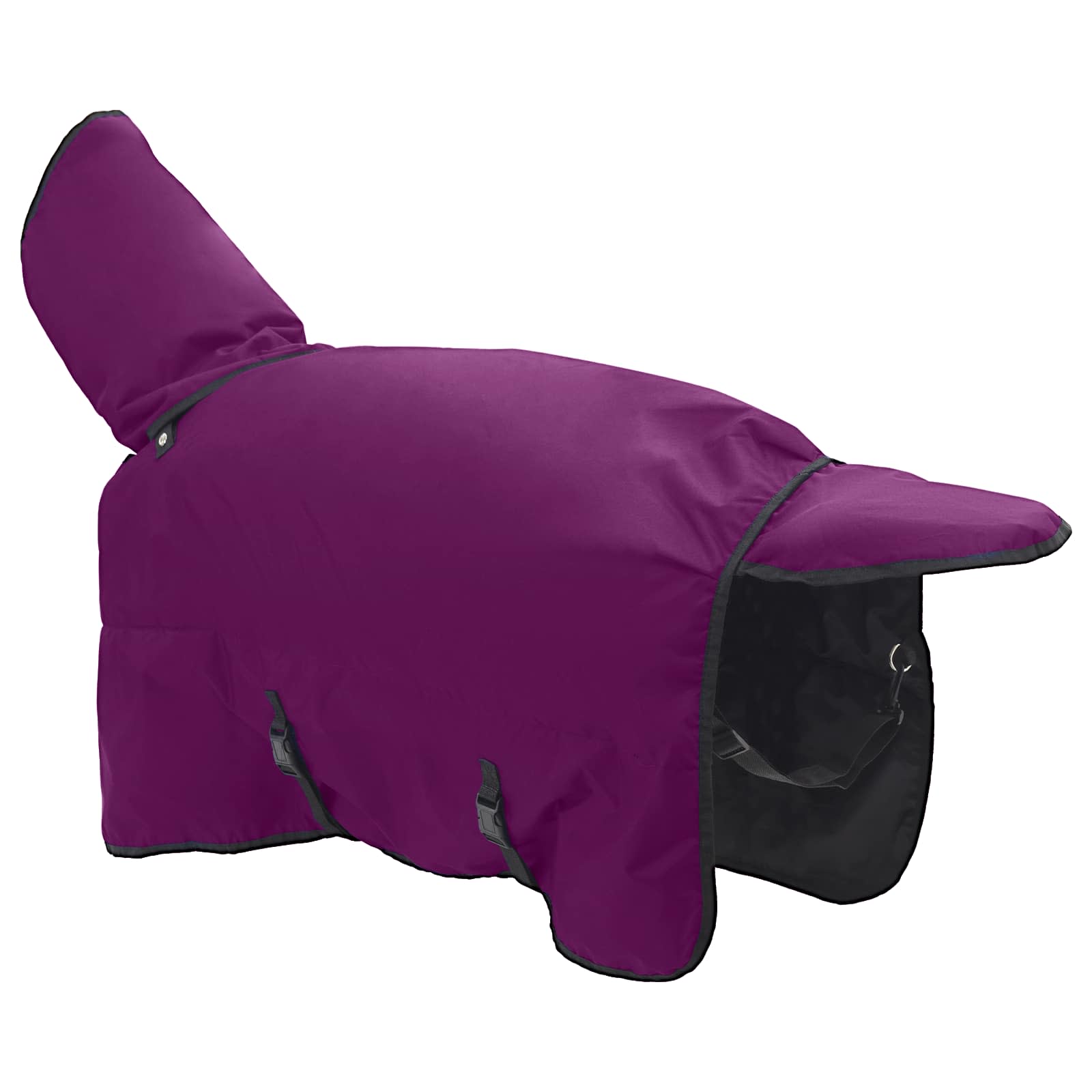 Pferdedecke Dunkelgrün Und Schwarz Polyester Lila