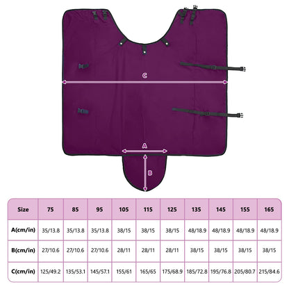 Pferdedecke Dunkelgrün Und Schwarz Polyester Lila
