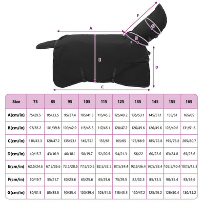 Pferdedecke Dunkelgrün Und Polyester Schwarz