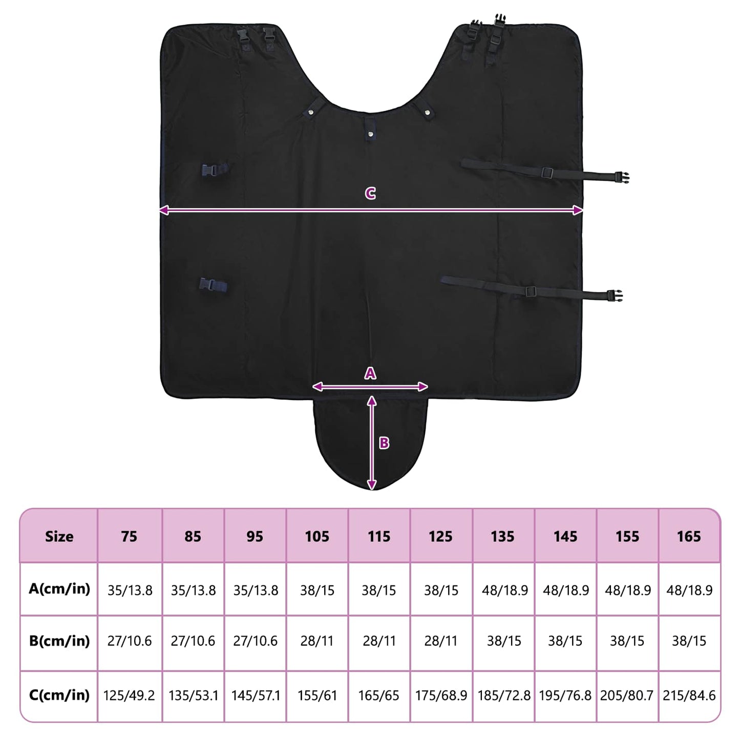 Pferdedecke Dunkelgrün Und Polyester Schwarz