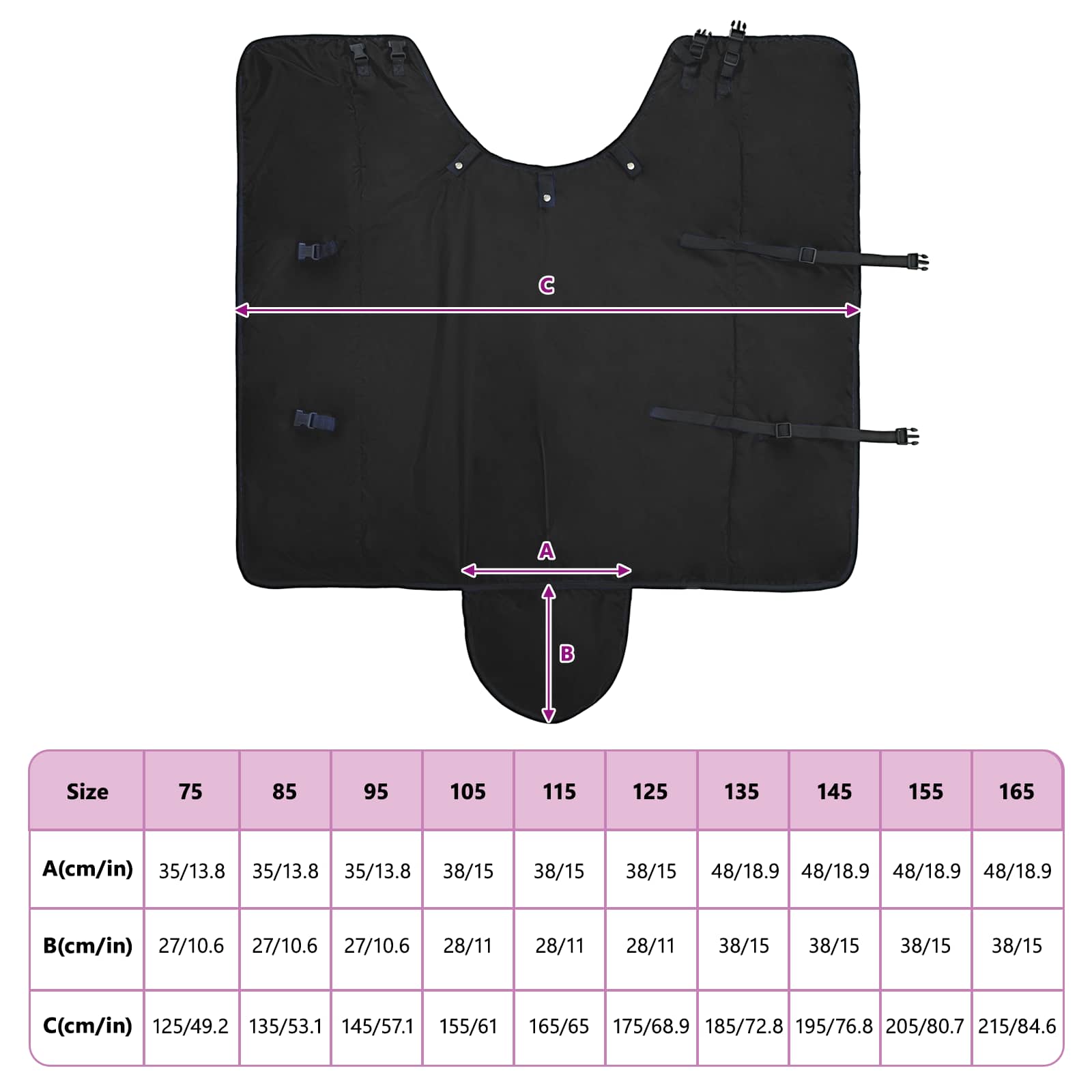 Pferdedecke Dunkelgrün Und Polyester Schwarz