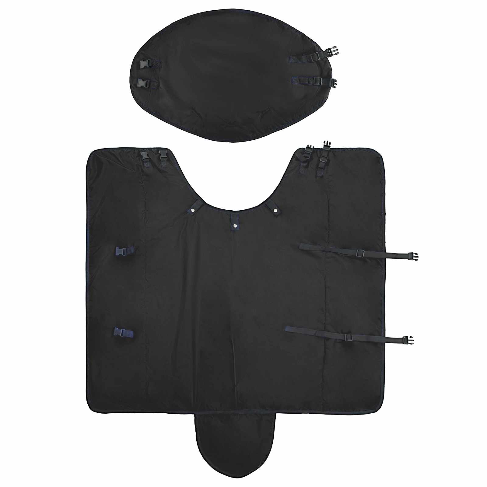 Pferdedecke Dunkelgrün Und Polyester Schwarz