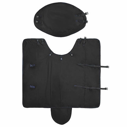 Pferdedecke Dunkelgrün Und Polyester Schwarz