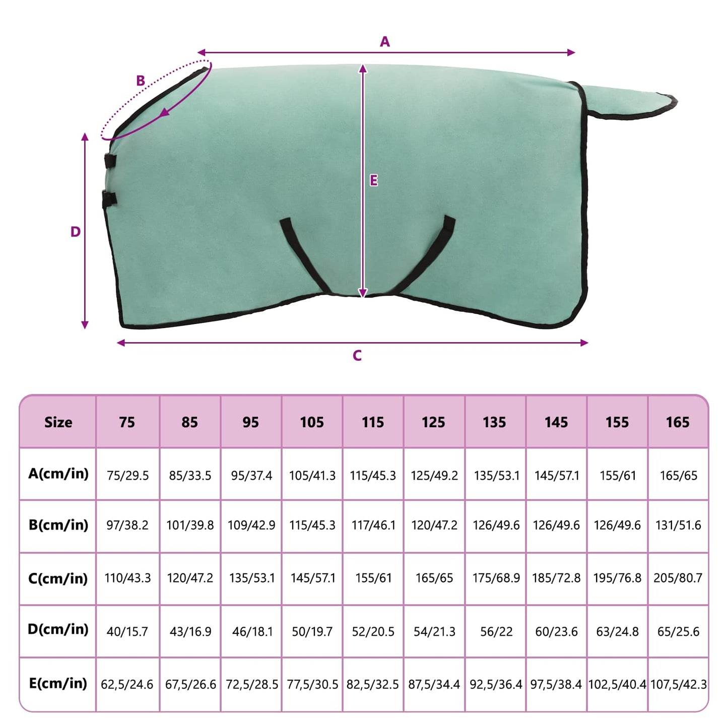 Pferdedecke Sonder Polyester Grün
