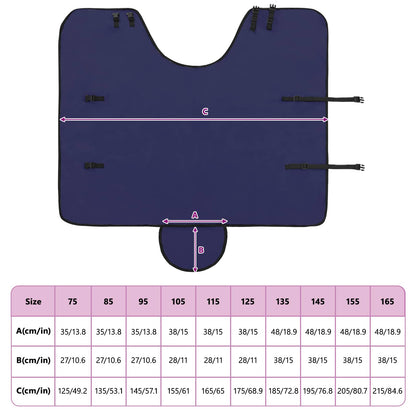 Pferdedecke Polyester Marineblau