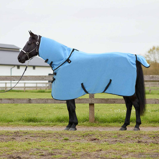 Pferdedecke Volles Polyester Aqua