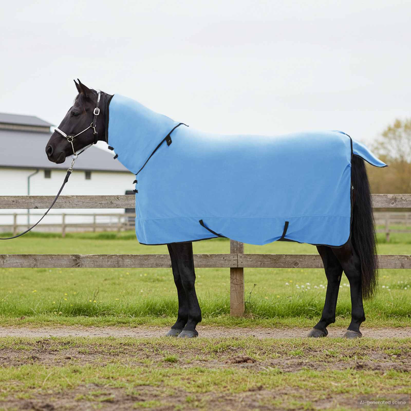 Pferdedecke Volles Polyester Aqua