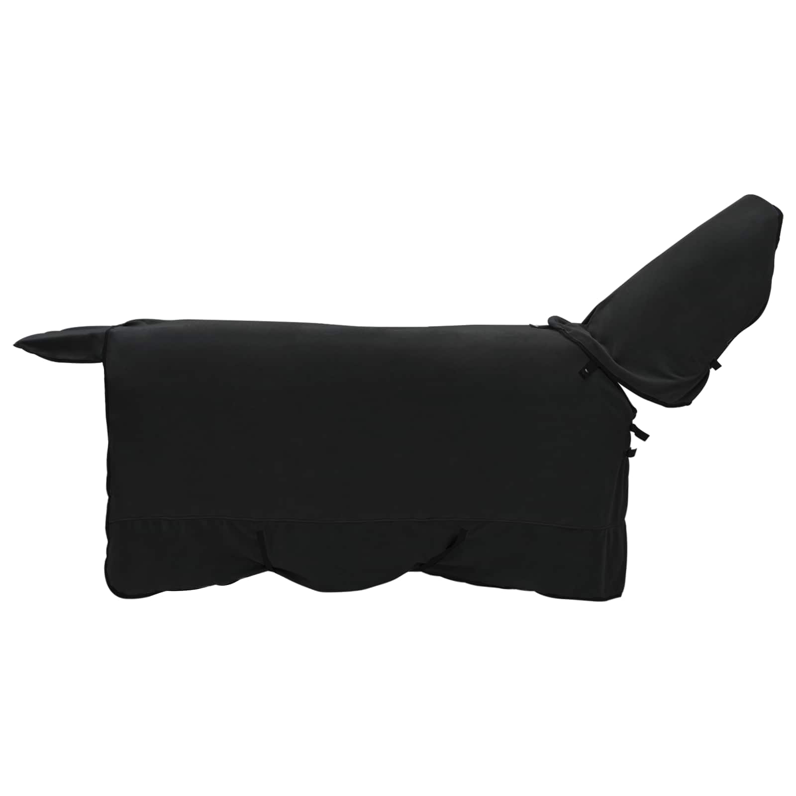 Pferdedecke Polyester Schwarz