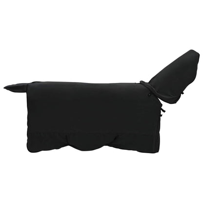 Pferdedecke Polyester Schwarz