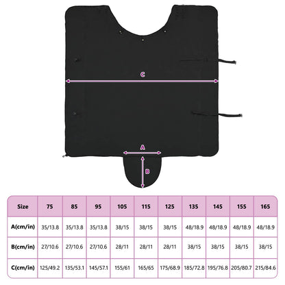 Pferdedecke Polyester Schwarz