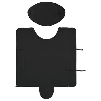 Pferdedecke Polyester Schwarz