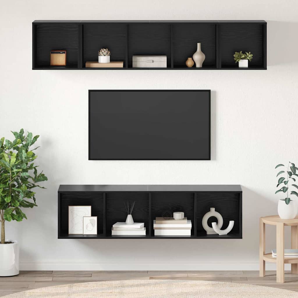 4-Tlg. Tv-Schrank-Set Sonoma-Eiche Holzwerkstoff
